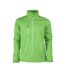 Mens Vert Soft Shell Jacket Lime Printer RED-1