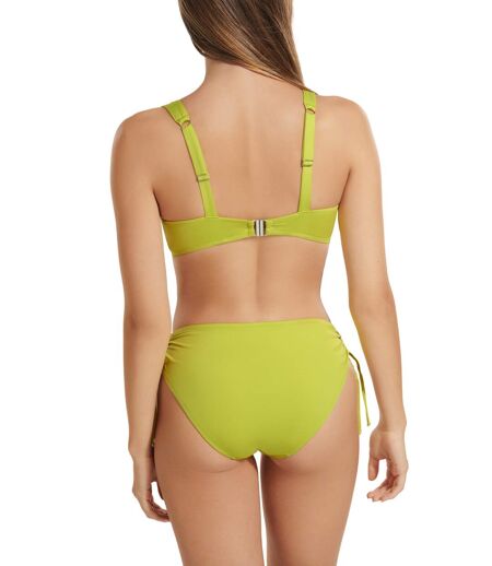 Bas maillot slip de bain taille haute côtés réglables Palma Lisca