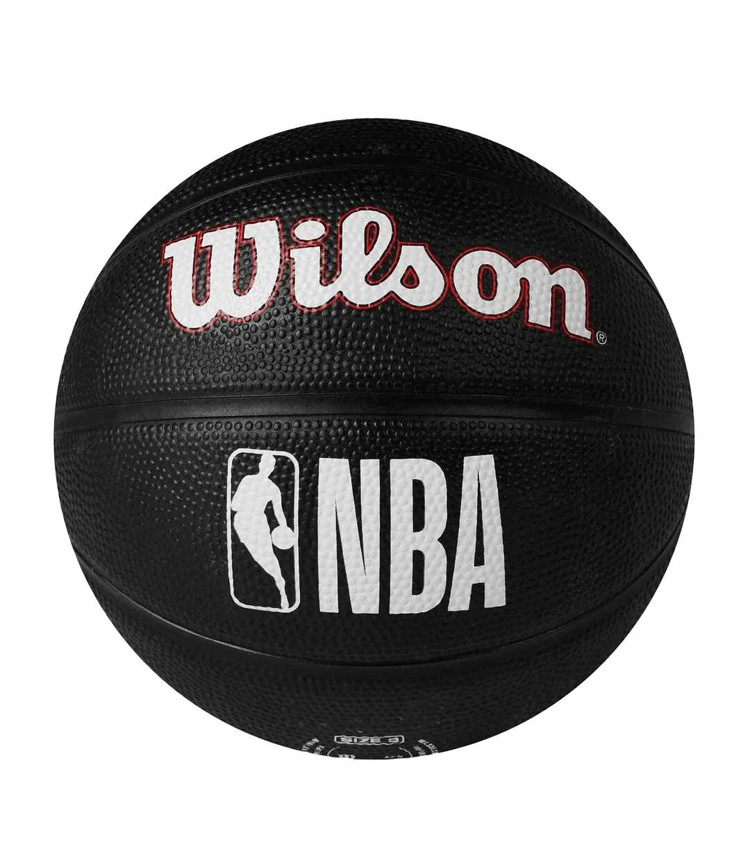 Mini Ballon De Basket Chicago Bulls Taille 3 Noir Rouge Wilson-2