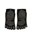 Unisex Adult Anti-slip Yoga Toe Socks Black Gaiam-1