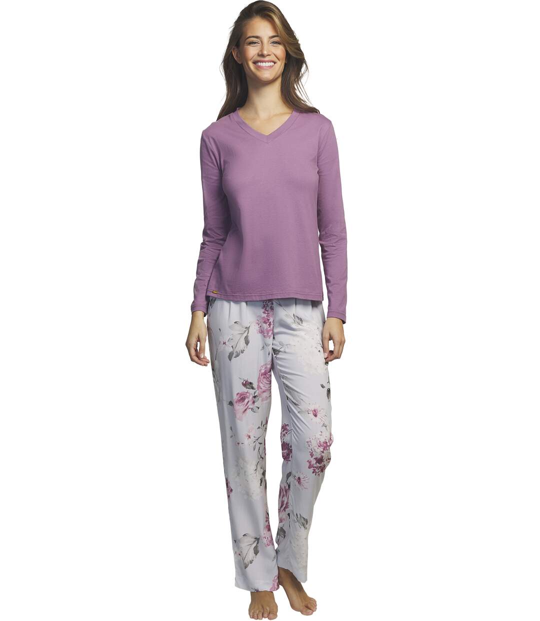 Tenue détente et intérieur pyjama pantalon haut Romantica Selmark-1