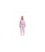 Womens/ladies Classics Cropped Full Zip Hoodie Pink Mars The Label-1
