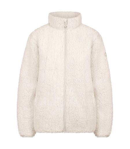 Veste Polaire Unie Et Texturée À Col Montant Feathery Femme Blanc Trespass