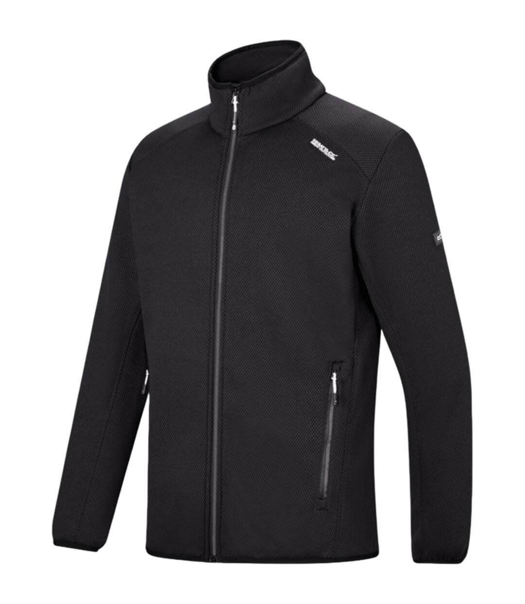 Veste Polaire Col Montant Motif/style Détail Contrasté Torrens Homme Tout Noir Regatta-1