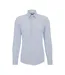 Mens Geometric Pattern Long-sleeved Shirt Pastel Blue Boss-1