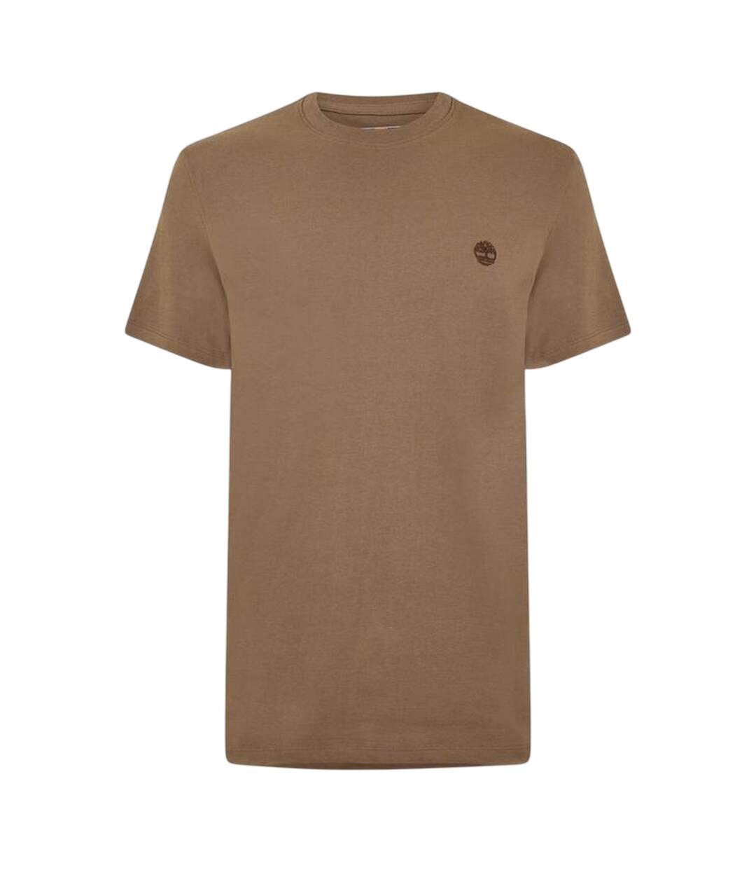 Mens River Embroidered Crew Neck T-shirt Chocolate Chip Timberland-2