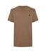 Mens River Embroidered Crew Neck T-shirt Chocolate Chip Timberland-2