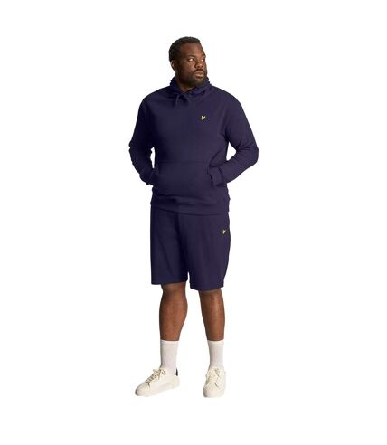 Mens plus pullover hoodie navy Lyle & Scott