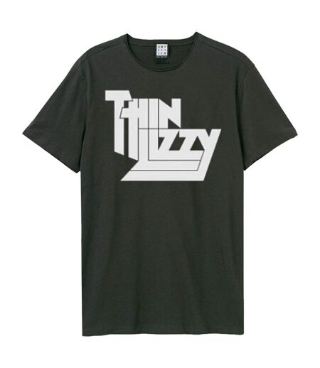 T-shirt Logo Adulte Charbon Amplified