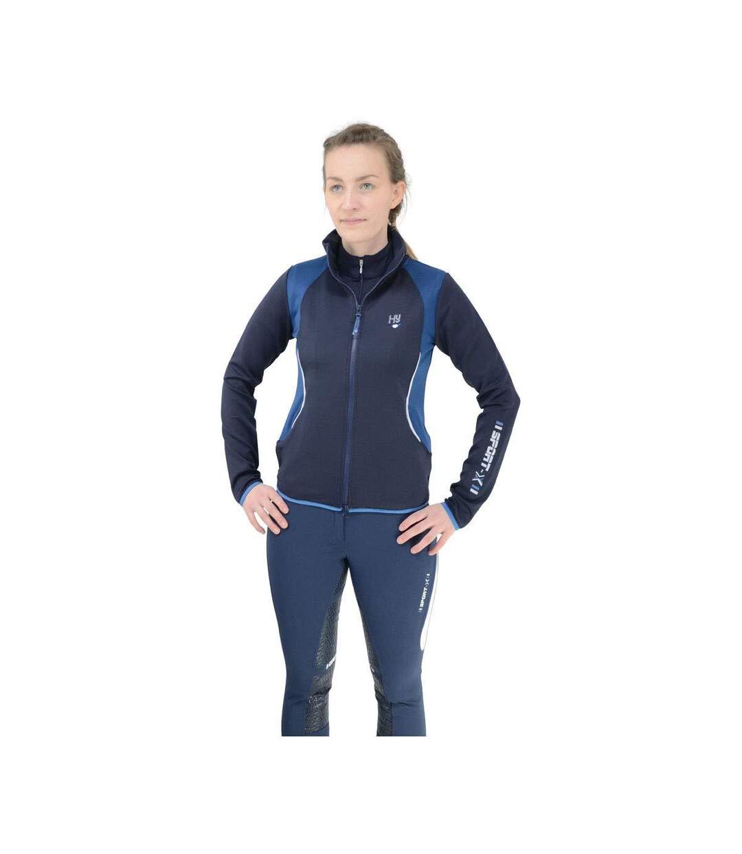 Fashion Womens/ladies Sport Dynamic Jacket Navy Petrol Blue Hy-1
