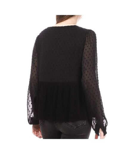 Blouse Noir Femme Teddy Smith Phylo - S