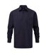 Russell Collection Womens/Ladies Poplin Long-Sleeved Shirt (French Navy)