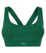 Womens/ladies Medium Impact Sports Bra Vine Green Puma-2
