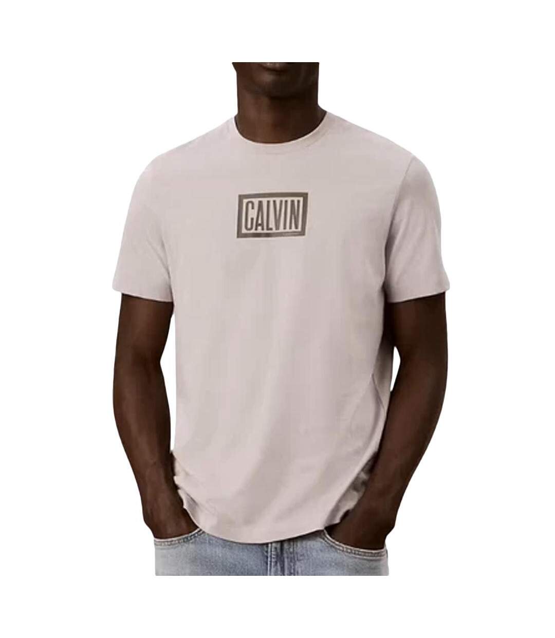 T-Shirt rose homme calvin klein jeans boxed-1