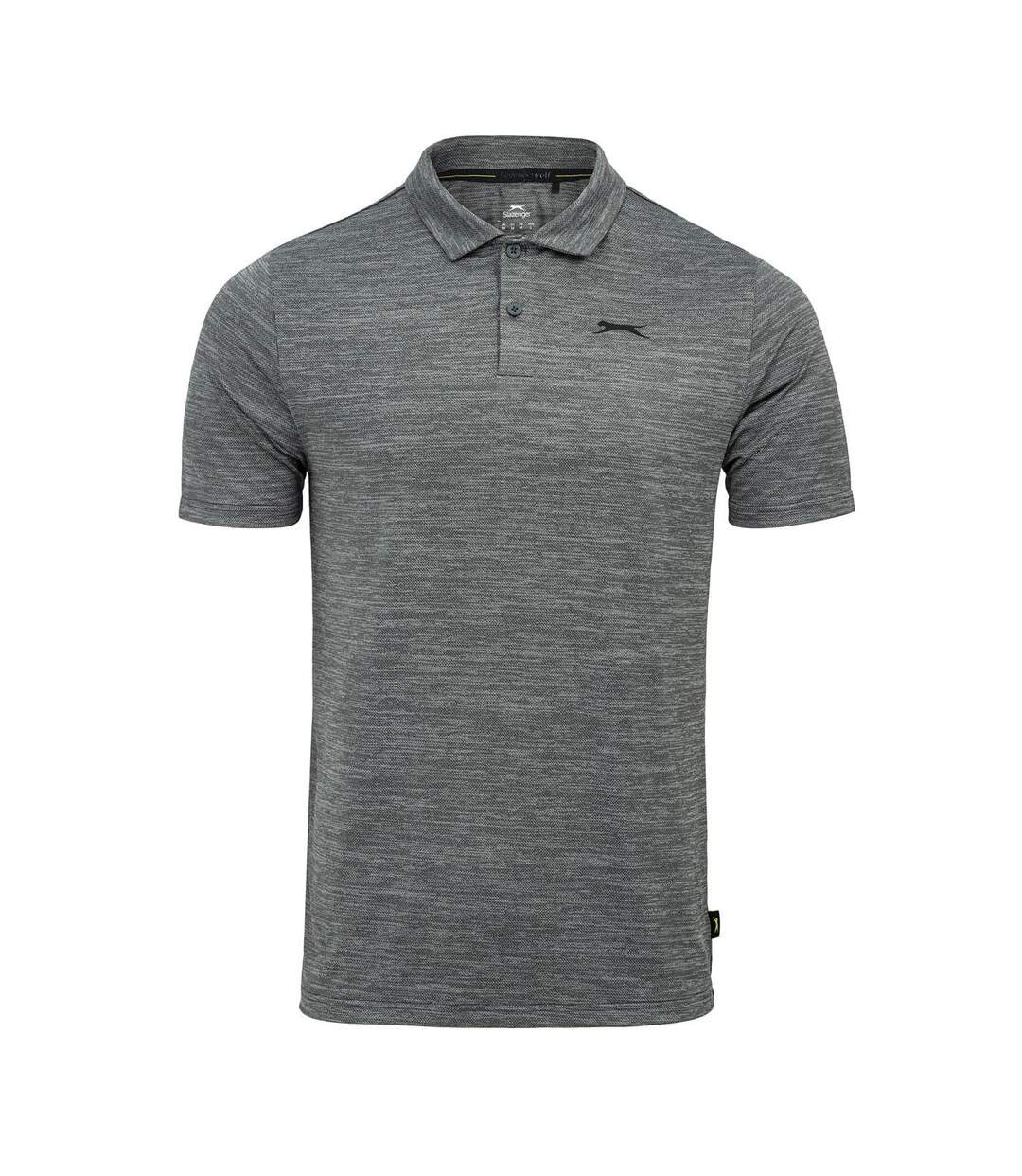 Polo Homme Gris Chiné Slazenger-1