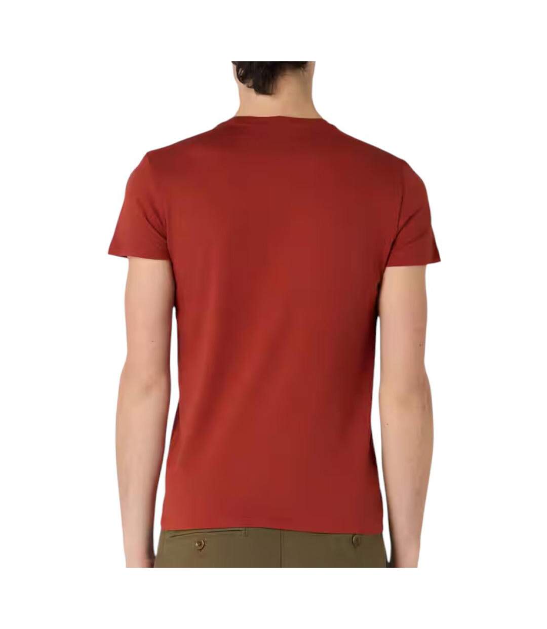 T-shirt terracotta homme lacoste th6709-2