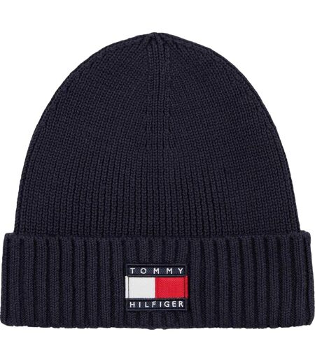 Heritage Knitted Beanie Space Blue Tommy Hilfiger