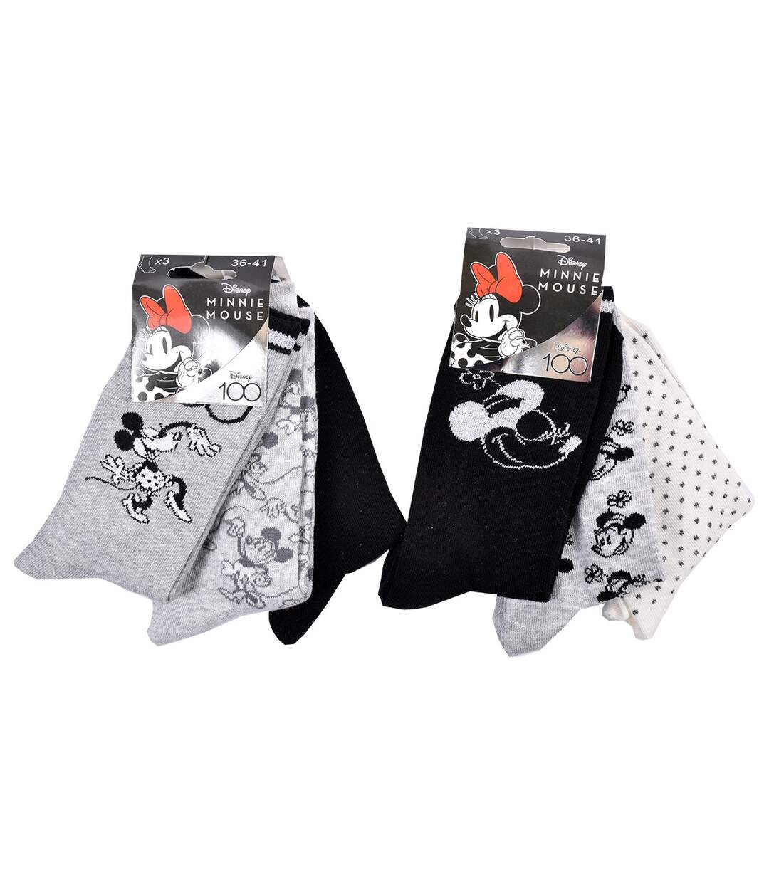 Chaussettes Pack Femme MINNIE Pack de 9 Paires Chaussettes SURPRISE-3