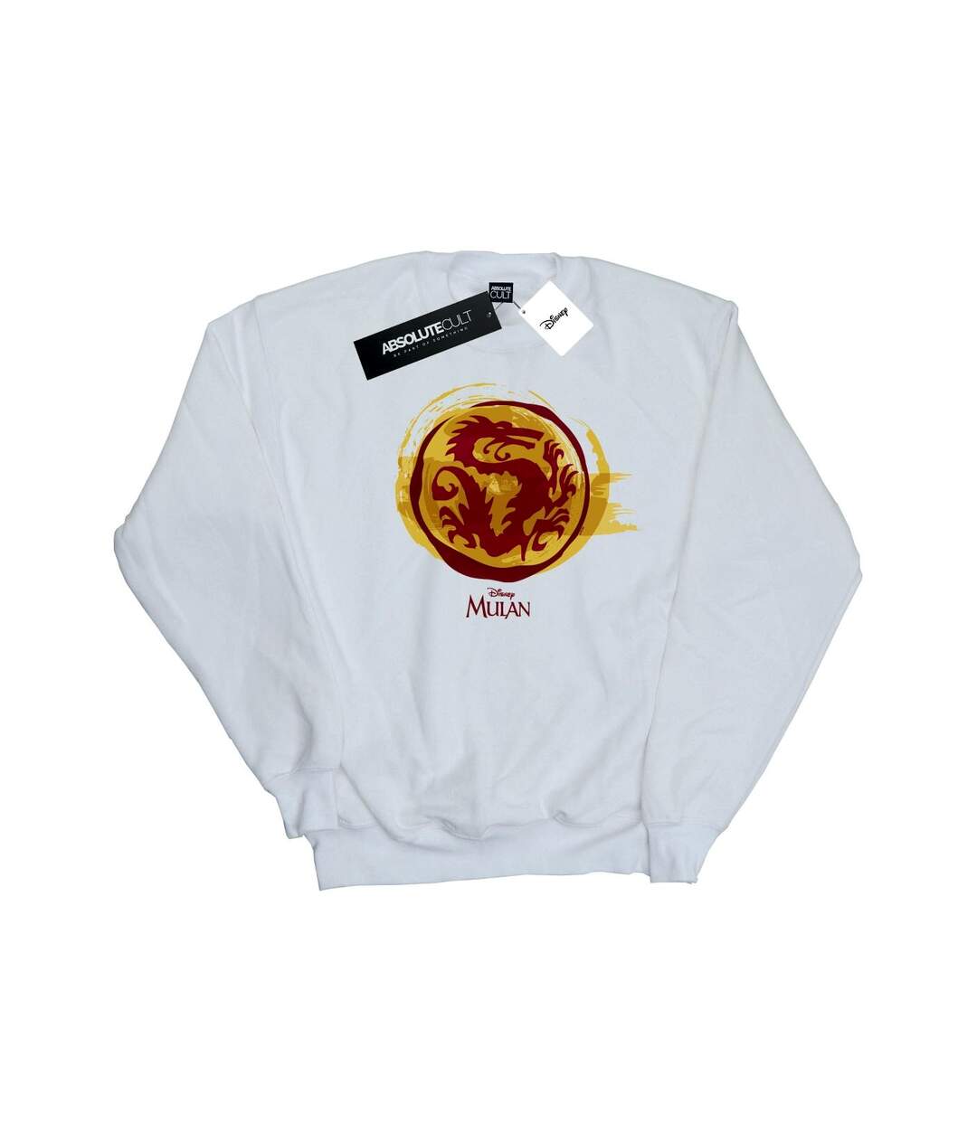 Disney - Sweat MULAN COURAGE DRAGON SYMBOL - Femme (Blanc) - UTBI14044-1