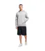 Sweat À Capuche Homme Gris Chiné Build Your Brand-1