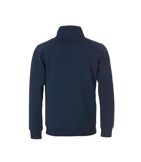 Unisex Adult Classic Half Zip Sweatshirt Dark Navy Clique