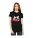 Disney Femme/Les femmes Mickie et Minnie 90 ans T-Shirt Boyfriend en coton (Noir) - UTBI37636-2