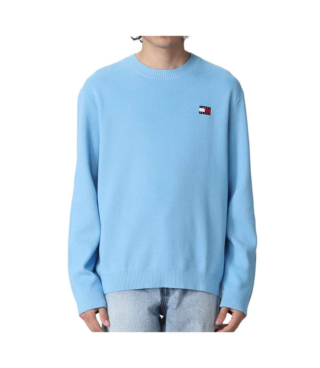 Pull bleu homme tommy hilfiger badge dm0dm16214 - s-1