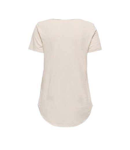 T-Shirt beige femme jdy linette - l