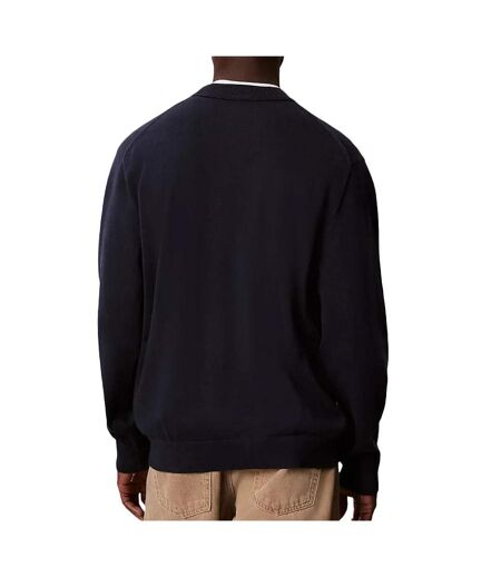 Pull marine homme calvin klein jeans crwn