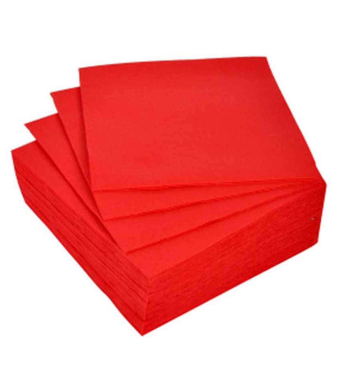 Lot de 40 Serviettes en Papier Vitamine 38x38cm Rouge-1
