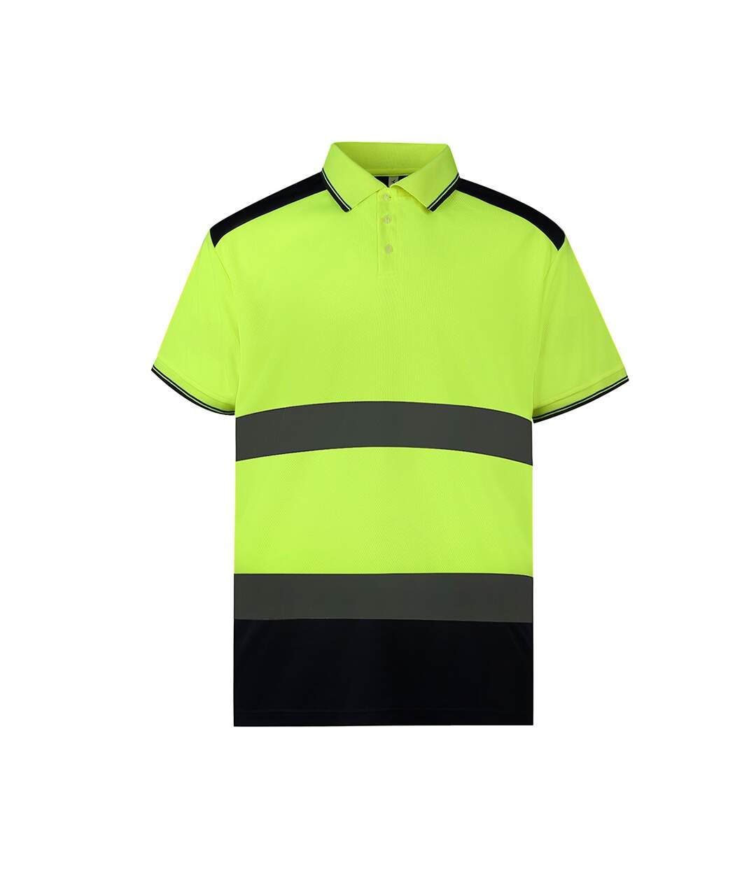 Yoko - Polo Haute-visibilité - Unisexe (Jaune / bleu marine) - UTPC3958-1