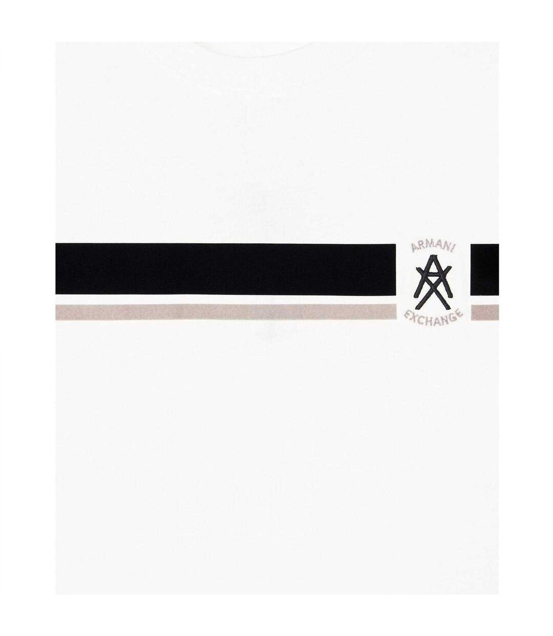 T-shirt Manches Courtes Exchange Homme Blanc Cassé Armani Exchange-4
