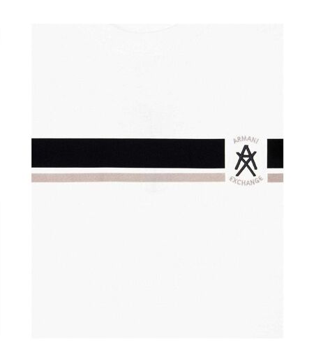T-shirt Manches Courtes Exchange Homme Blanc Cassé Armani Exchange