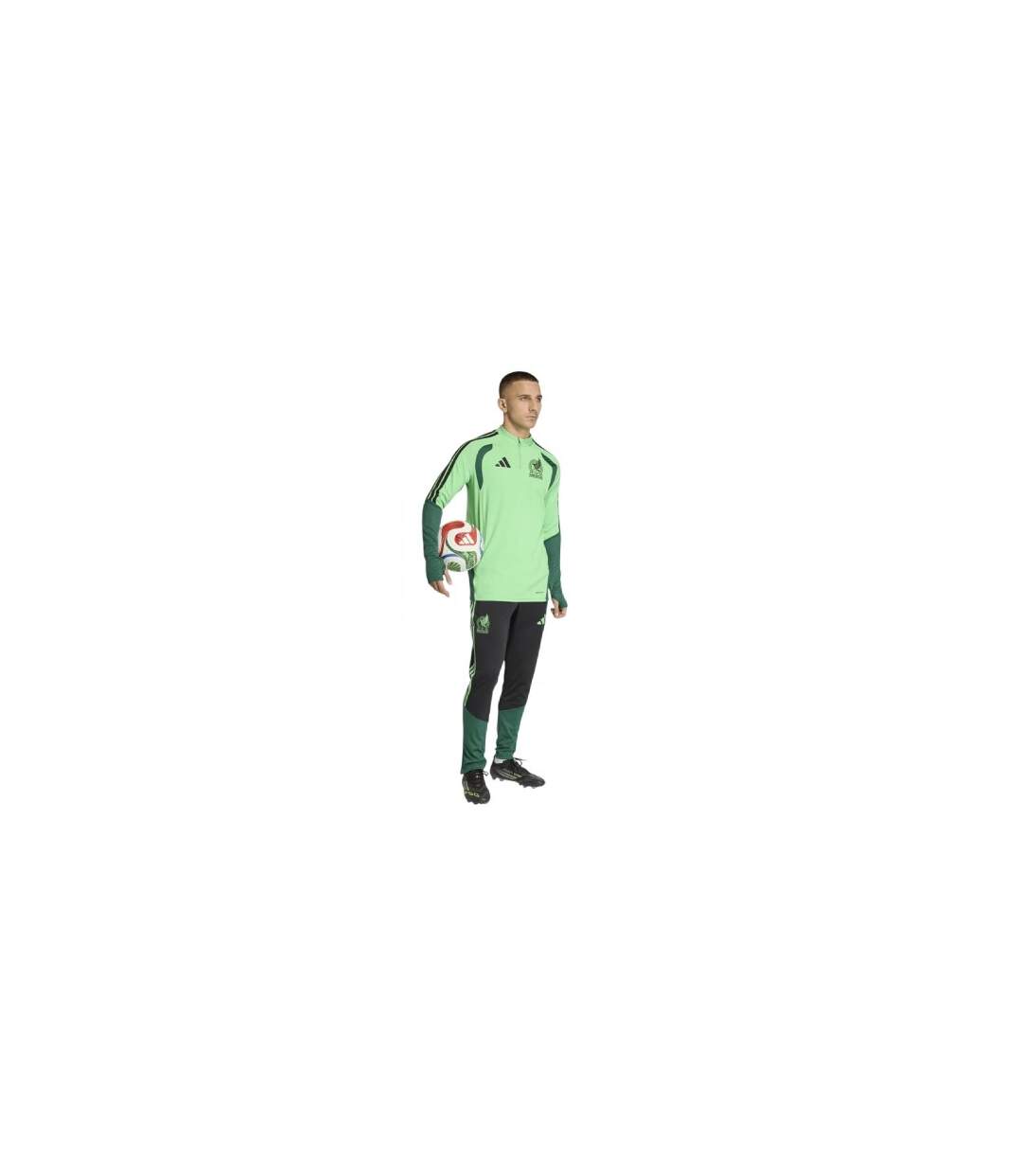 Haut De Survêtement Manches Longues Motif/style Mexique Homme Vert Blanc Adidas-1