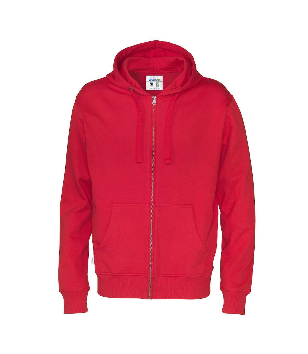 Veste à capuche homme rouge Cottover-1