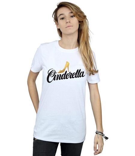 Disney - T-shirt CINDERELLA SHOE LOGO - Femme (Blanc) - UTBI17835