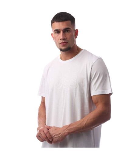 Mens Teebo T-shirt White Boss
