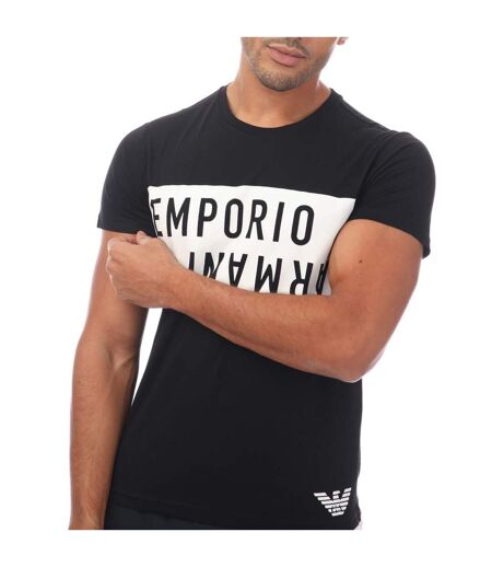 T-shirt homme noir / blanc Emporio Armani