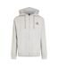 Mens Logo Regular Full Zip Hoodie Grey Melange Aquascutum-1
