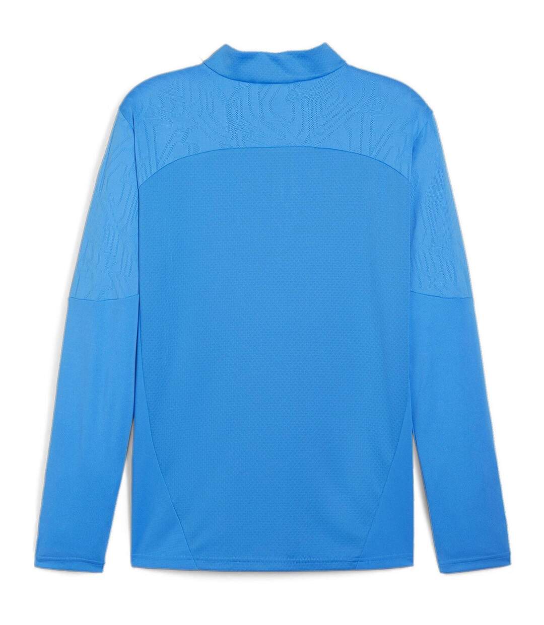 Mens Teamfinal Quarter Zip Training Fleece Top Blue Puma-2