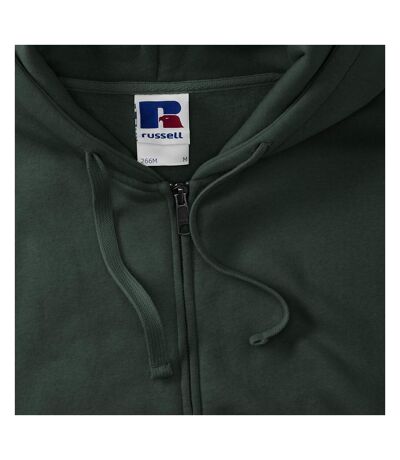 Russell Mens Authentic Full Zip Hooded Sweatshirt/Hoodie (Bottle Green) - UTBC1499