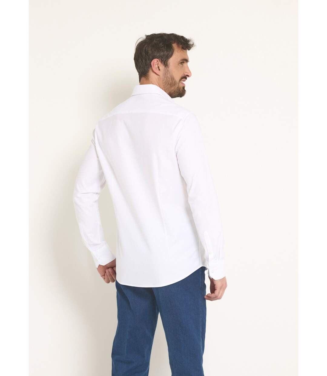 Chemise chic en stretch coupe ajustée-2