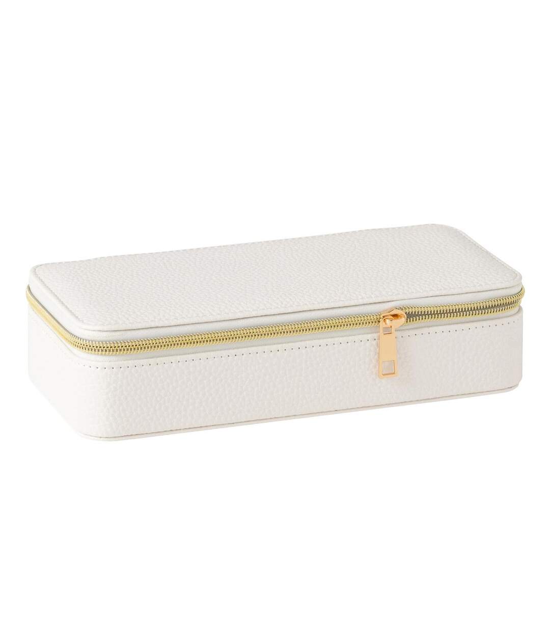 Boîte à Bijoux Avec Miroir Ericka 24cm Blanc-1