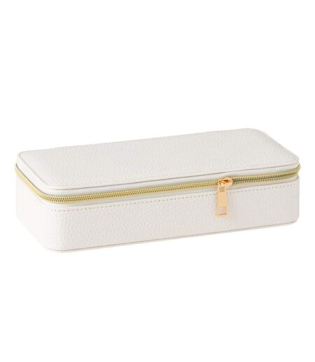 Boîte à Bijoux Avec Miroir Ericka 24cm Blanc