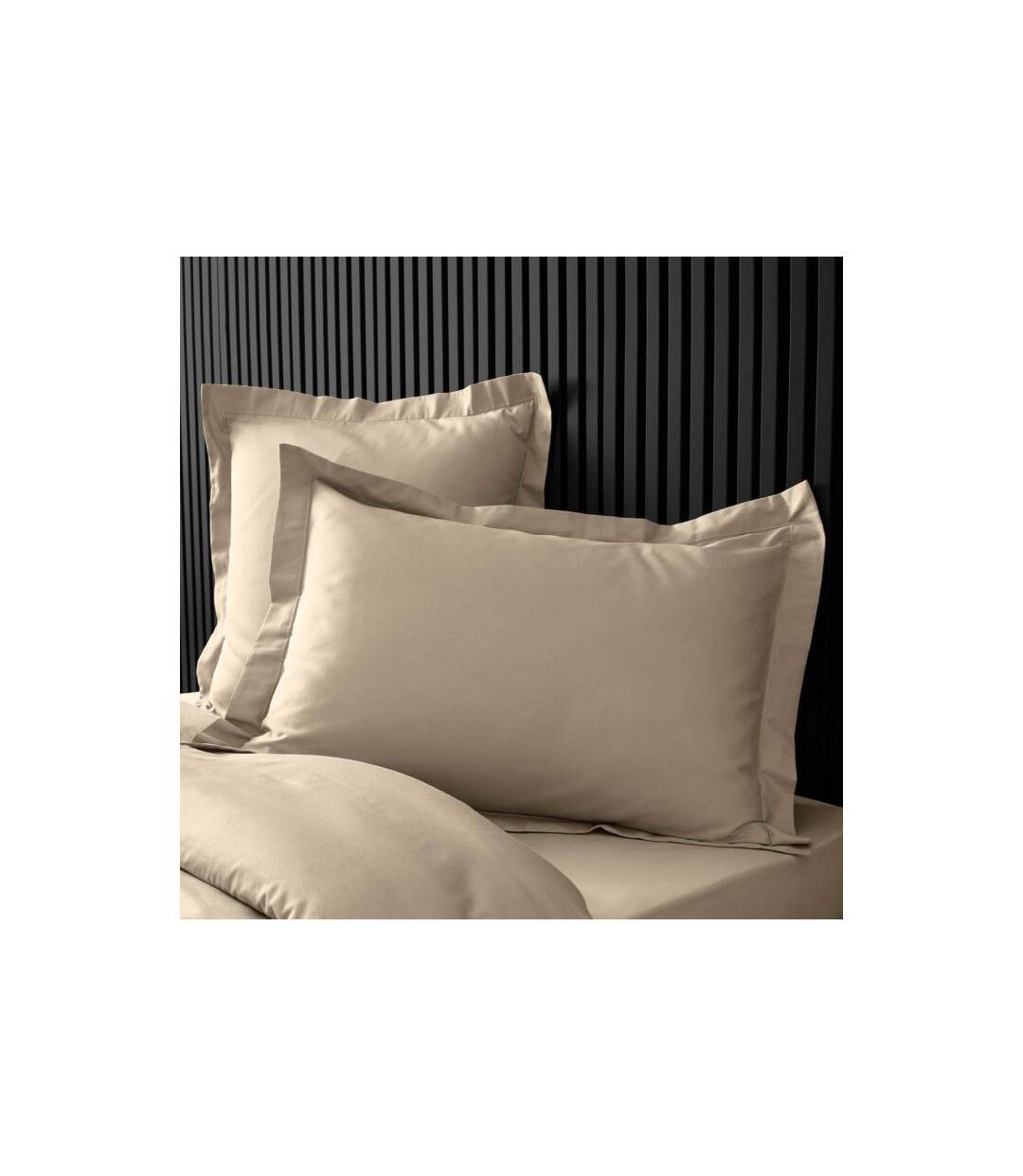 Taie d'Oreiller Percaline 50x70cm Sable-2