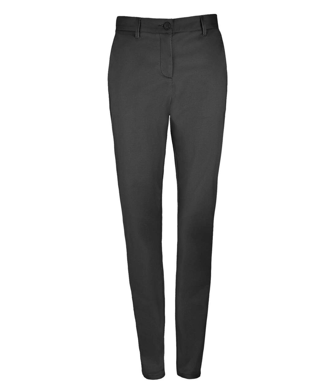 pantalon toile satin femme - 02918 - noir