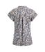 Womens/ladies alia printed jersey top navy Weird Fish-2