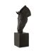 Tête de Cheval sur Socle Hollywood 95cm Noir-1