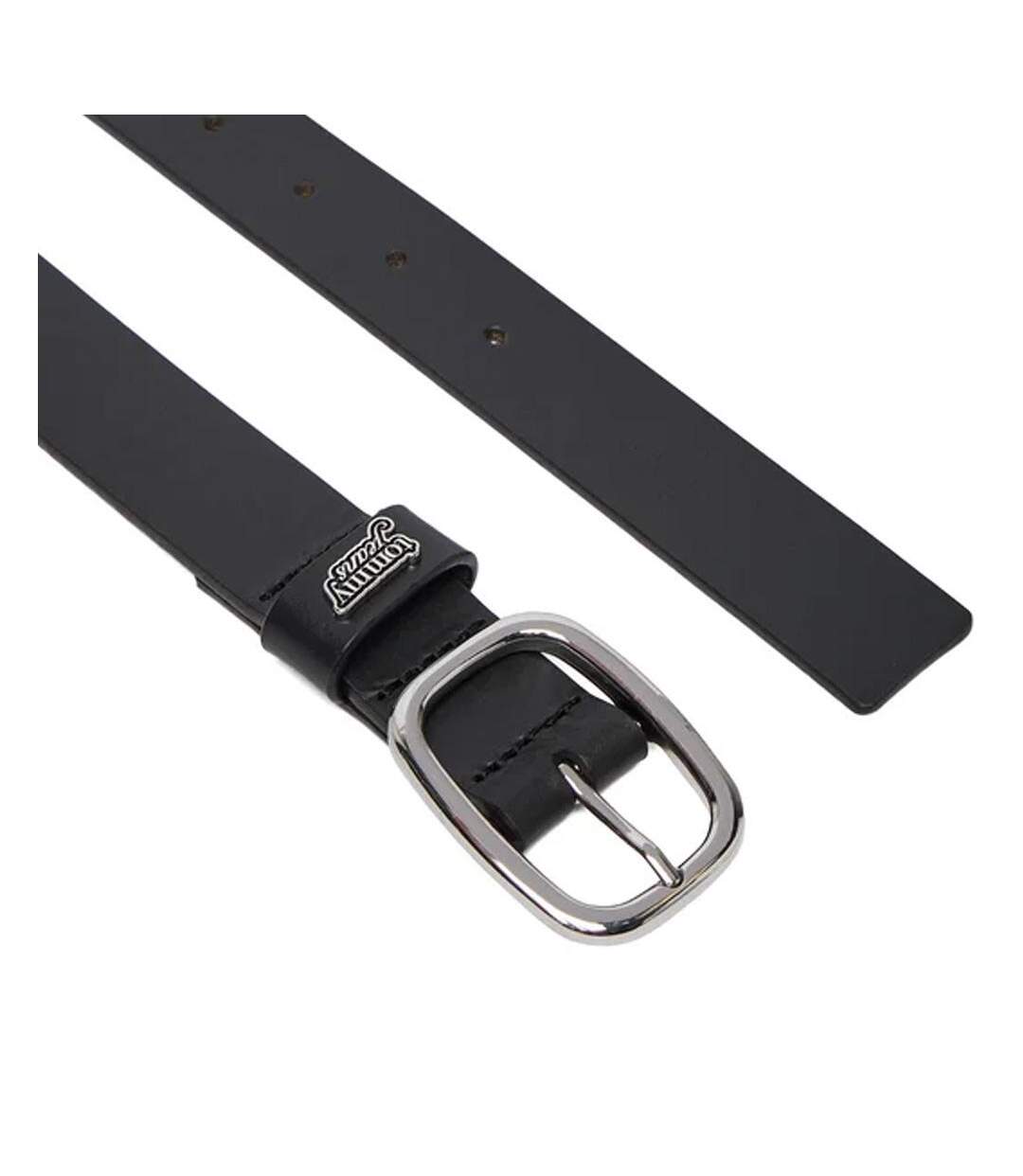 Ceinture noir femme tommy hilfiger tjw oval 3.0-2