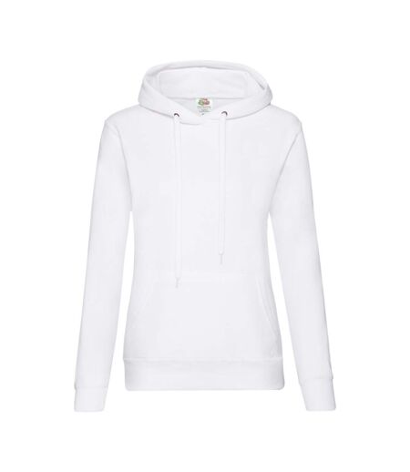 Sweat À Capuche Classic Femme Blanc Fruit Of The Loom